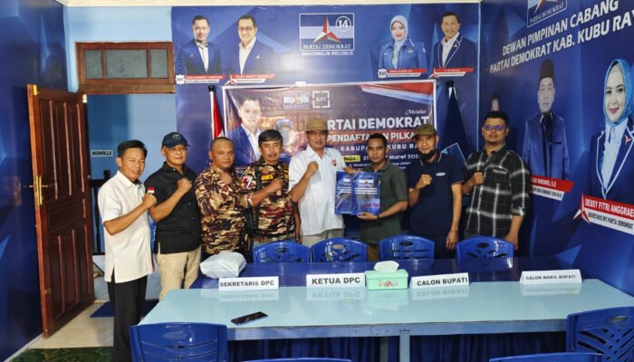 Fauzan-Mirza Daftar Cakada di Partai Demokrat: Siap Bertarung Menangkan Pilkada Kubu Raya!