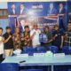 Momen foto bersama Bakal Calon Bupati Kubu Raya, H. Mohammad Fauzan, S.E saat pengembalian Formulir Pendaftaran Calon Kepala Daerah (Cakada) di DPC Partai Demokrat Kabupaten Kubu Raya, Senin (25/3).