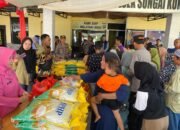 Bazaar Pangan Murah di Polsek Sungai Kunyit Diserbu Masyarakat, Sisi Positif Ada Perusahaan Besar di Sana