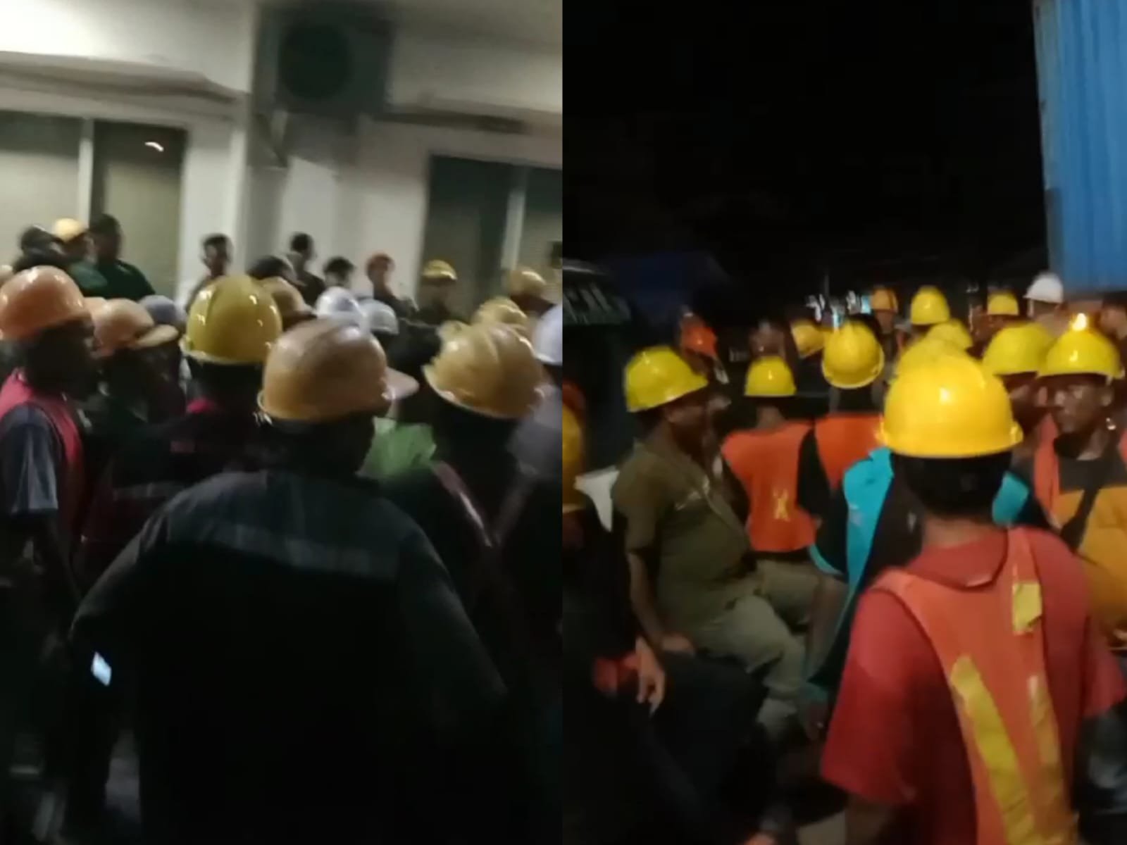 Aksi protes para sopir CPO di PT EUP Sungai Kunyit, Mempawah, Selasa 21 Mei 2024.