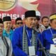 Pasangan Fahrur Rofi-Sabib, saat konferensi pers usai mendaftar ke KPU Sambas, Kamis 29 Agustus 2024.