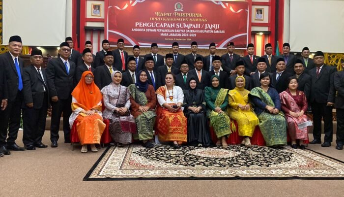 Ini Daftar 45 Anggota DPRD Sambas Periode 2024-2029 yang Baru Dilantik