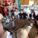 Sutarmidji singgah ngopi di Pasar Baru Sekadau.