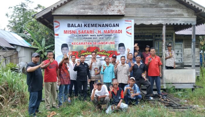 Calon Bupati Sambas, Misni Safari Beri Penguatan kepada Timses Sejangkung dan Sebawi