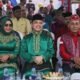 Ria Norsan dan Krisantus saat menghadiri puncak gelar budaya Robo-robo di Kuala Mempawah, Rabu 4 September 2024.