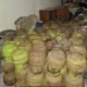 Barang bukti tabung gas elpiji 3 kg yang disita polisi dari tangan tersangka.