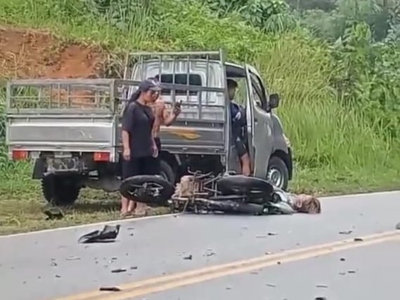 Kecelakaan di Kaliau, Korban Anggota Polsek Sajingan Dirujuk ke Singkawang