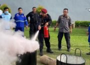 Lapas Singkawang Simulasi Penanggulangan Kebakaran bersama BPKS Dwi Tunggal