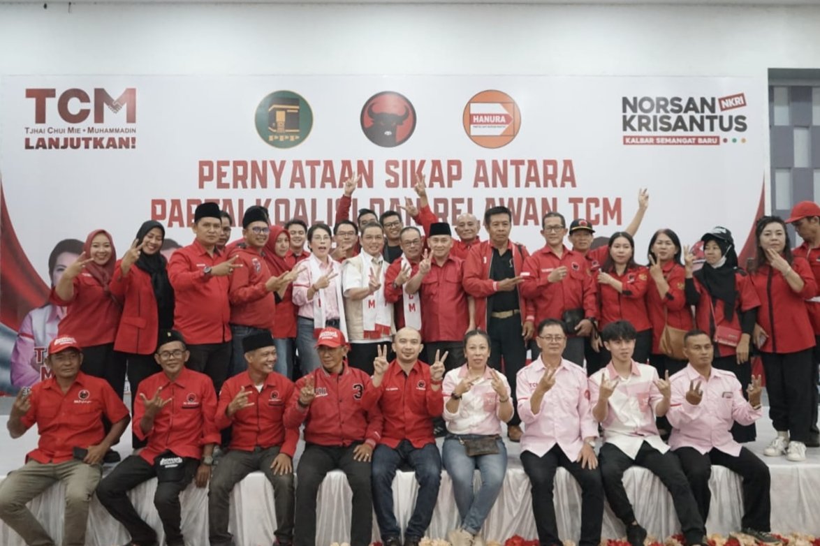 Relawan TCM dan NKRI Singkawang Bersatu Menangkan Nomor Urut 2