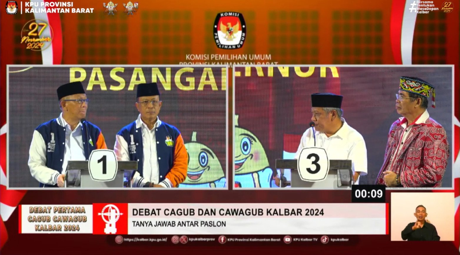 Debat Perdana Pilgub Kalbar