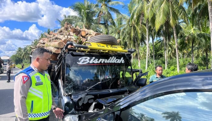 Calya Vs Pikap, Seorang Warga Tebas Kuala Tewas di Jalan Raya Purun Besar