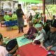 Calon Bupati Sambas nomor urut 3, Misni Safari saat pidato di majelis tarup pernikahan, Minggu 13 Oktober 2024.
