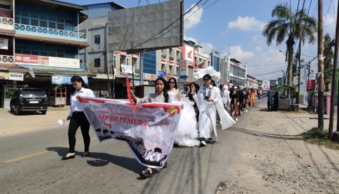 Begini Meriahnya Karnaval di Sungai Pinyuh Memperingati Hari Sumpah Pemuda
