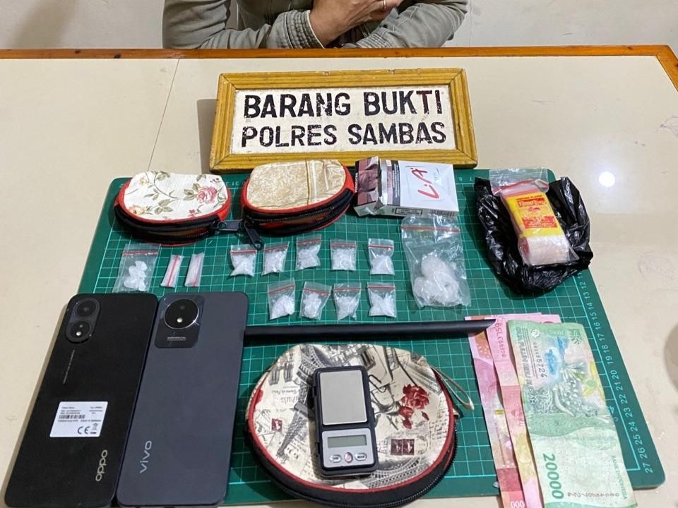BB 13 paket sabu seberat 23 gram di Jawai.