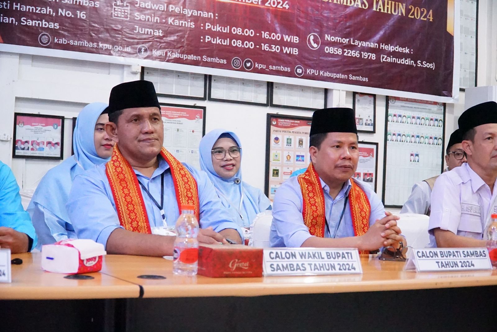 Calon Bupati dan Wakil Bupati Sambas, Satono dan Heroaldi Djuhardi Alwi.