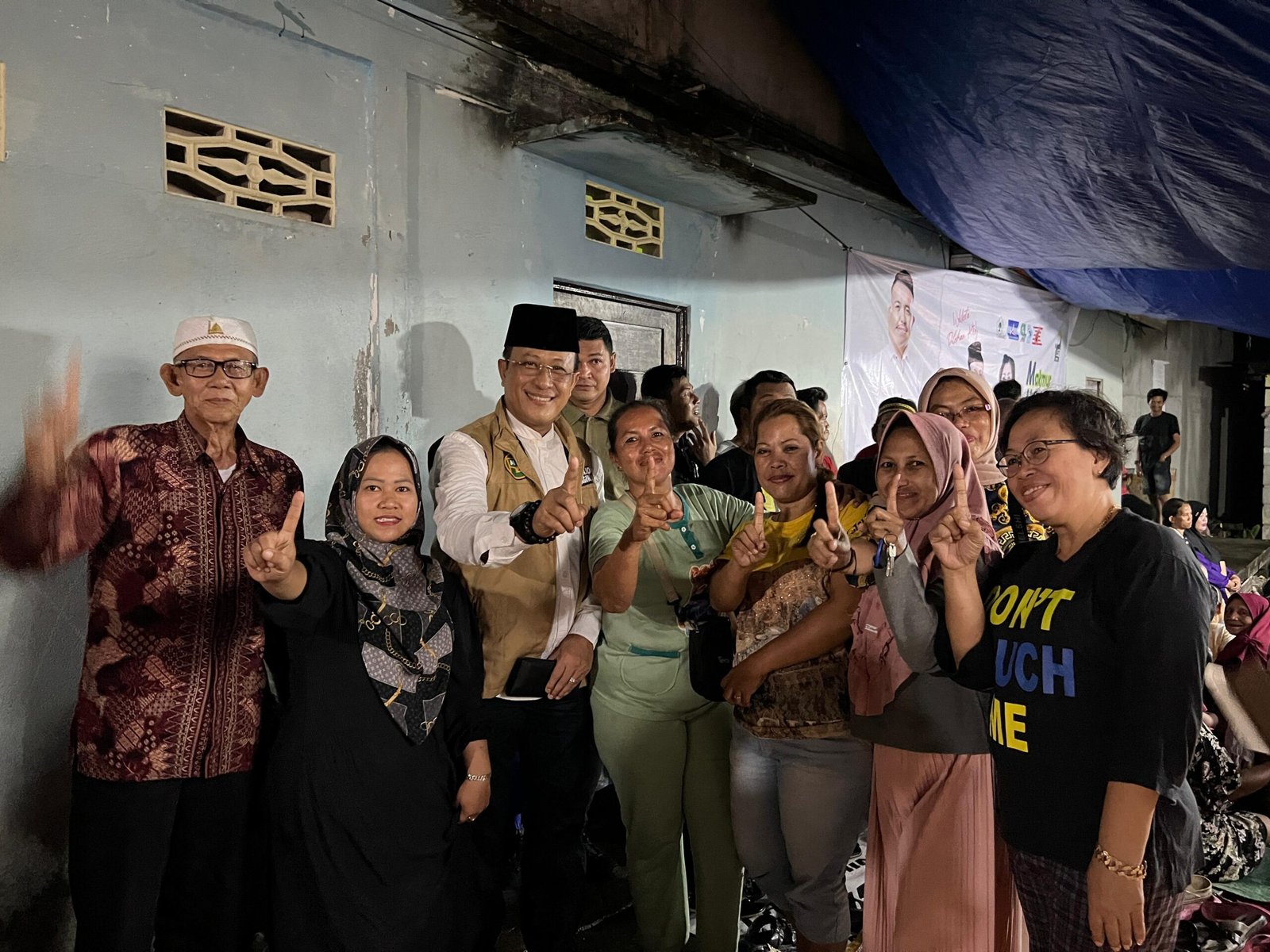 calon wakil Gubernur Kalimantan Barat nomor urut 1, Didi Haryono saat silaturahmi di Kecamatan Pontianak Timur (Foto: Tim Media Midji-Didi)
