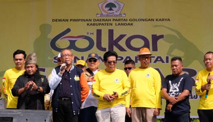Bang Midji Sapa Warga Landak di HUT ke-60 Partai Golkar