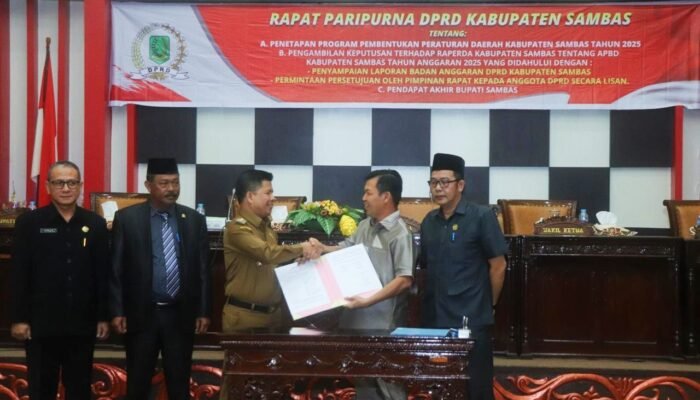 APBD Sambas TA 2025 Disahkan: Fokus pada Efisiensi dan Pembangunan