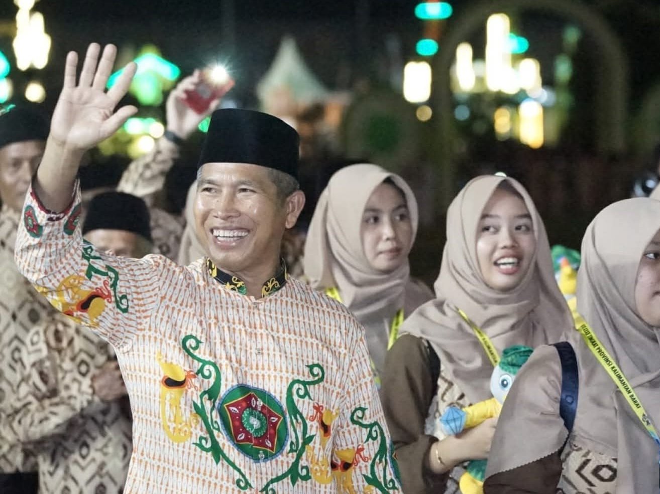 Ketua LPTQ Kabupaten Sambas, Hasanusi dalam momen pembukaan MTQ ke-32 tingkat Provinsi Kalbar di Kabupaten Landak/Ist