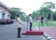 Bupati Sambas Pimpin Apel Gabungan dan Doa Bersama Awal Tahun 2025