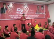 Dewan Pimpinan Cabang (DPC) PDI Perjuangan Kabupaten Sambas turut memeriahkan peringatan Hari Ulang Tahun (HUT) ke-52 PDI Perjuangan yang dilaksanakan serentak di seluruh Indonesia pada Jumat, 10 Januari 2025.