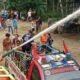 Kebakaran bengkel mobil di Sungai Dayak, Purun Kecil, Mempawah, Minggu 12 Januari 2025.