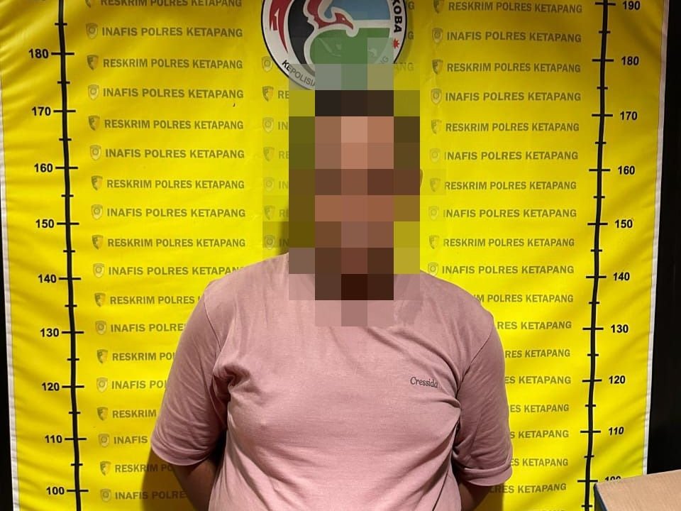 Pengedar sabu di Desa Pesaguan Kiri, ditangkap petugas Polsek Matan Hilir Selatan.