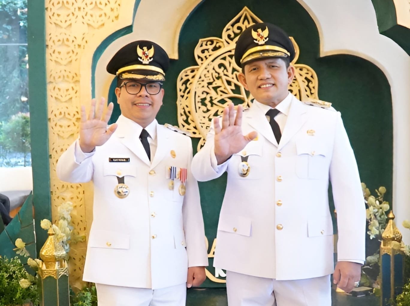 Bupati dan Wakil Bupati Sambas periode 2025-2030 dalam momen pelantikan di Jakarta, Kamis 20 Februari 2025/Foto Istimewa