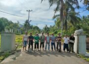 Warga Parit Lintang Nusapati Swadaya Bangun Pintu Gerbang Bernuansa Melayu