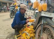 Inilah Kisah Pak Dol, Puluhan Tahun Jual Nanas di Pasar Pagi Sungai Pinyuh