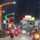 Penampakan tiang PJU hias di Pasar Sekura