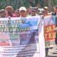 Masyarakat Dapil 5 melakukan aksi damai di Kantor DPRD Sambas, Rabu 12 Februari 2025/Foto Jejaring Kalbar.