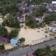 Banjir kiriman melanda Desa Mandor, Kecamatan Sengah Temila, Kabupaten Landak/Foto tangkap layar video drone/Istimewa