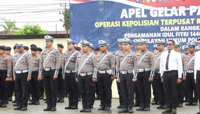 Gelar Apel Operasi Ketupat Kapuas 2025, Polres Sambas Siap Amankan Mudik Idulfitri 