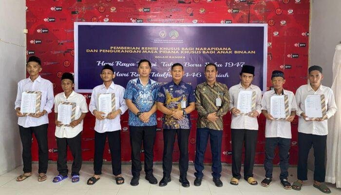 359 Warga Binaan Lapas Ketapang Terima Remisi Idul Fitri dan Nyepi