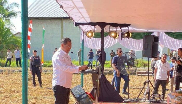 Panen Raya di Mensere, Ahmad Musyafak Paparkan Empat Program Swasembada Pangan Kementan