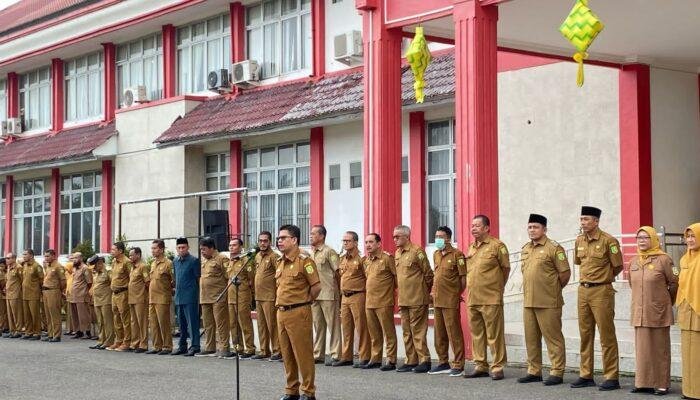 Apel Perdana Usai Libur Lebaran, Satono Ingatkan Kepala Dinas Jangan Sombong ke Masyarakat