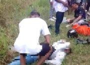 Pulang Liburan, Seorang Pria Meninggal Kecelakaan di Jalan Merbau Paloh