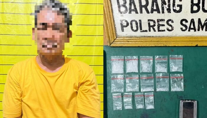 Pengedar Sabu Inisial S di Kecamatan Tebas Ditangkap, Miliki 14 Paket Siap Edar