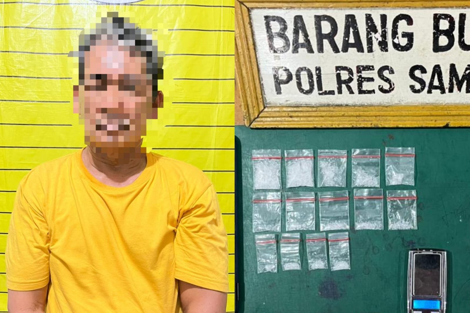 Pengedar Sabu Inisial S di Kecamatan Tebas Ditangkap, Miliki 14 Paket Siap Edar