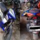 Kondisi motor korban kecelakaan di Seliung, Sungai Pinyuh.