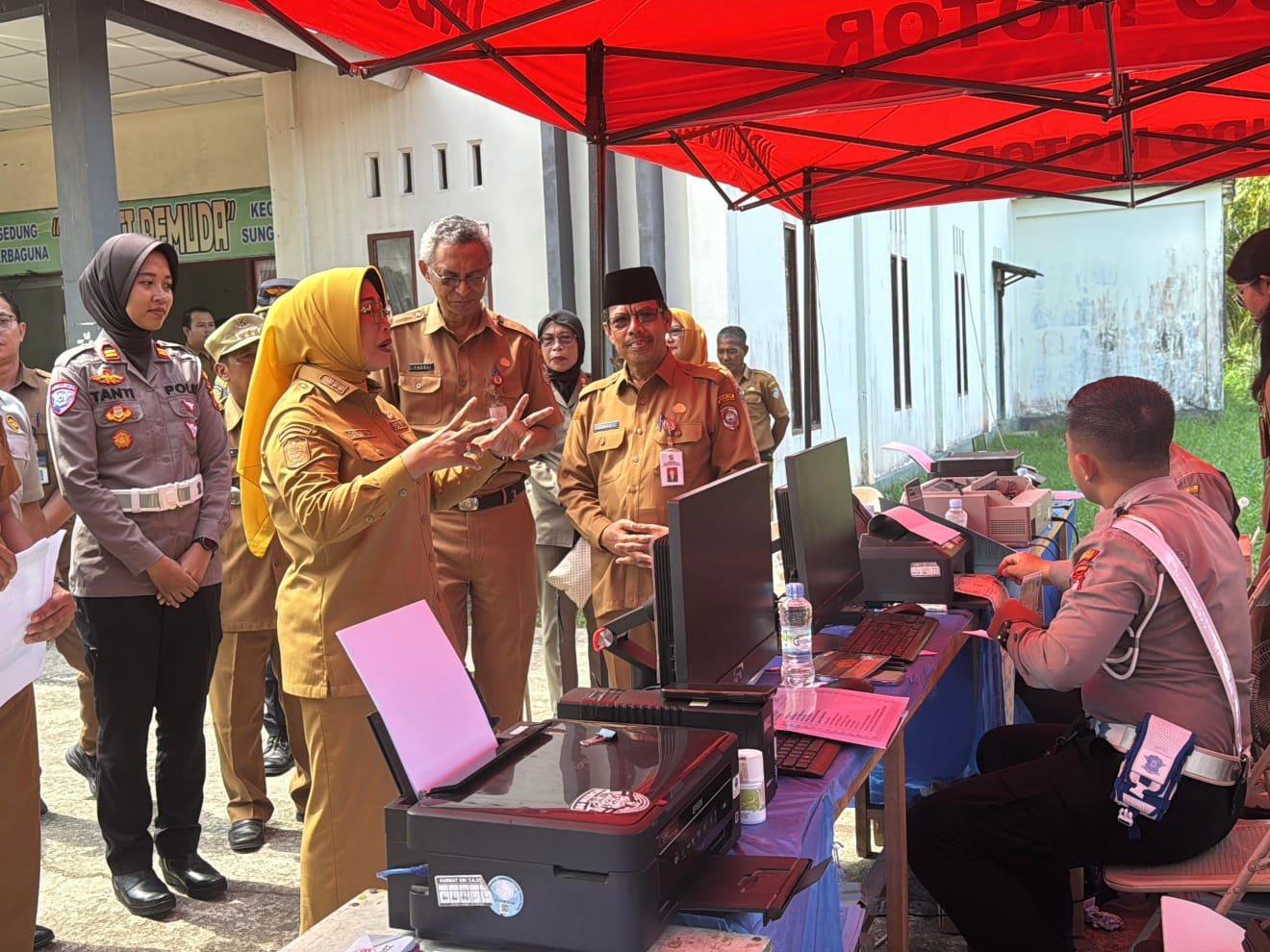Erlina Hadiri Launching Program Samsat Go Kecamatan