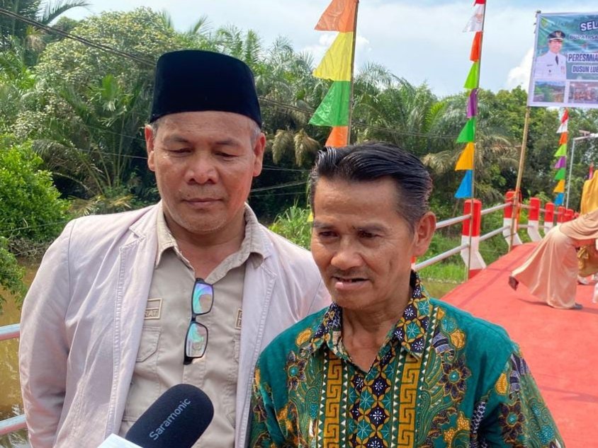 Mulyadi warga Lubuk Lagak, Desa Lubuk Dagang.