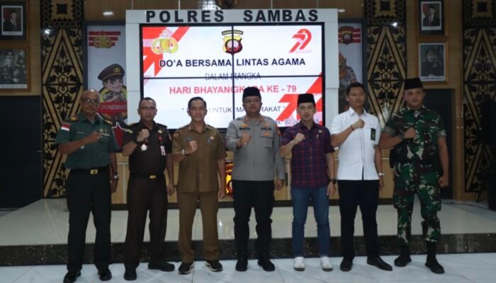Wakil Ketua Komisi I DPRD Sambas Hadiri Doa Bersama Lintas Agama Peringati HUT Bhayangkara ke-79