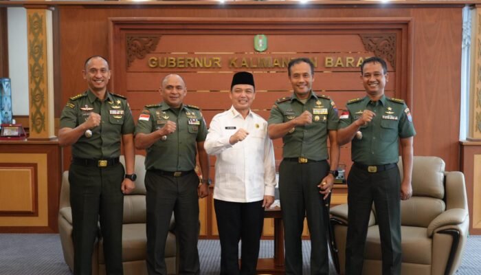 Ria Norsan Terima Kunjungan Danrem, Diskusi Soal Penguatan Kedaulatan Wilayah 