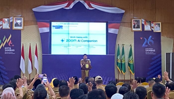 Hadiri Peluncuran Nasional Koperasi Merah Putih, Bupati Satono: Kabupaten Sambas Telah Terbentuk 100 Persen