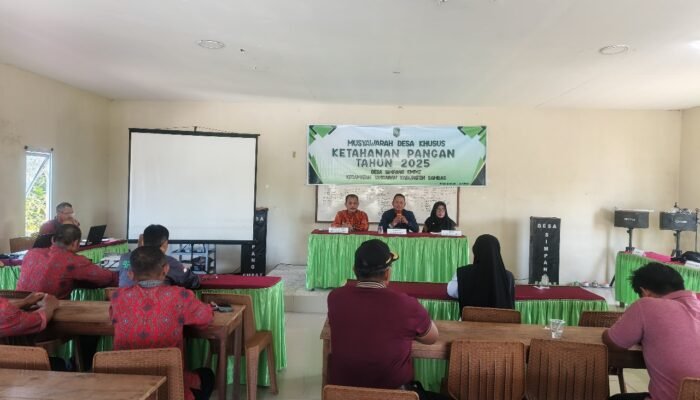 Dibahas dalam Musdesus Desa Simpang Empat, Program Ketahanan Pangan Diharapkan Efektif dan Berkelanjutan