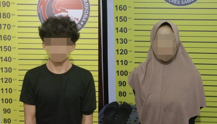 Polres Sambas Amankan Dua Terduga Pelaku Penyalahgunaan Narkotika di Tebas