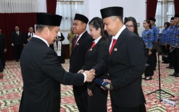 Lantik PNS dan Pejabat Fungsional, Gubernur Norsan akan Tindak Tegas ASN yang Terlibat Kasus Narkoba dan Asusila