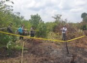 TKP penemuan kerangka manusia di Segedong, Kabupaten Mempawah.